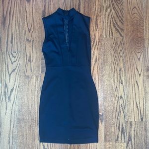 MYSTIQUE BOUTIQUE Black Halter Top Bodycon Mini Dress